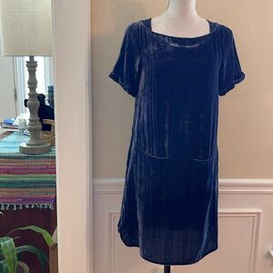 Anthropologie Velour Dress